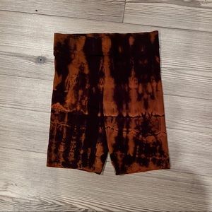Hand Bleached Bike Shorts